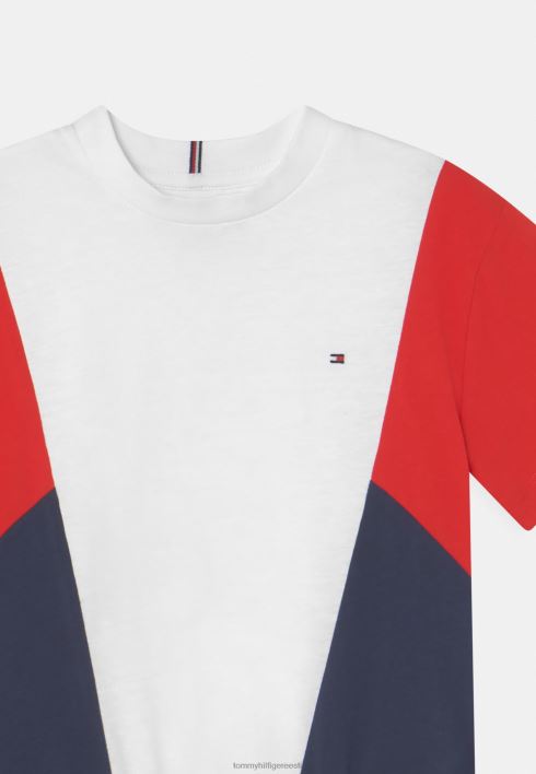 värviblokkprintiga T-särk RJV628059 hämar merevägi Tommy Hilfiger