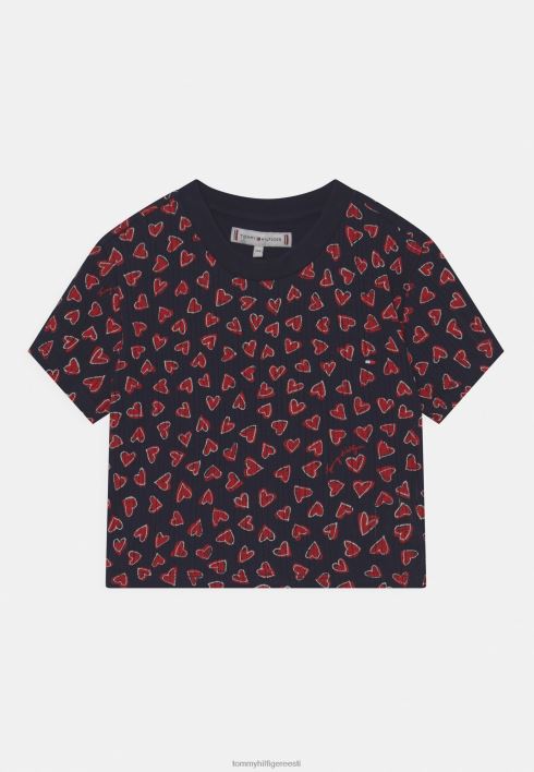 valentinipäeva t-särk RJV625035 tumesinine Tommy Hilfiger