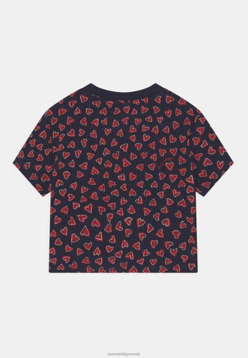 valentinipäeva t-särk RJV625035 tumesinine Tommy Hilfiger