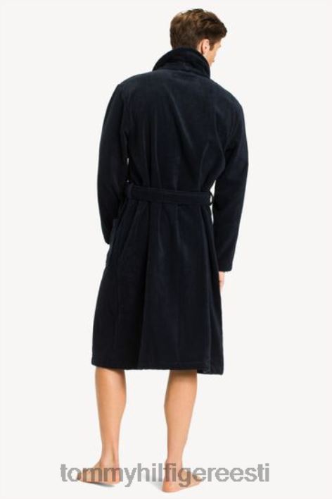 puuvillane ikoon hommikumantel RJV623575 must Tommy Hilfiger