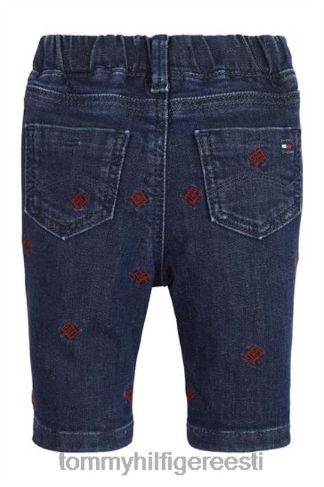 beebi monogramm critter print teksapüksid RJV623689 sinine Tommy Hilfiger