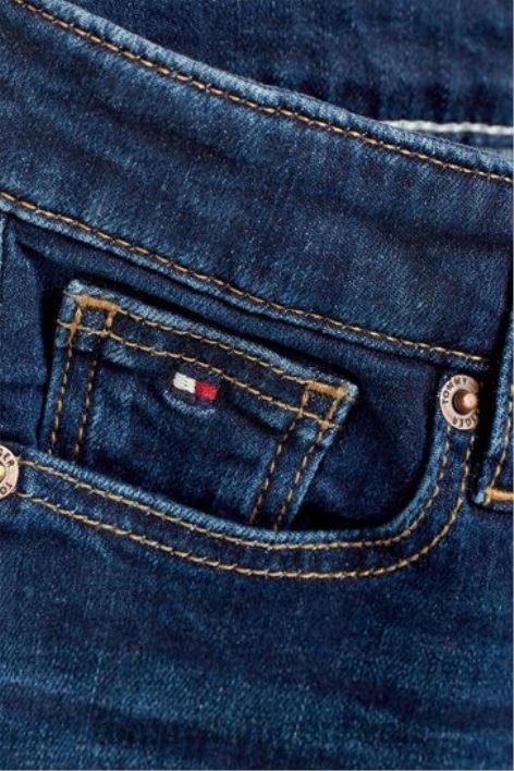 õhuke teksa RJV622980 sinine Tommy Hilfiger