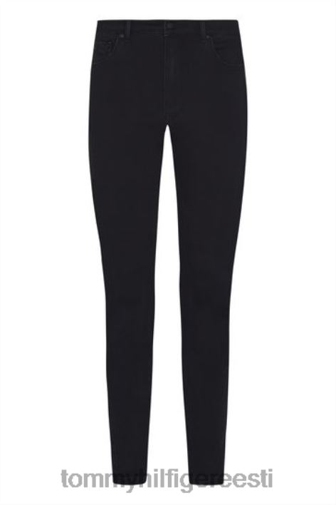 naiste curve harlemi kitsad teksapüksid RJV623741 must Tommy Hilfiger