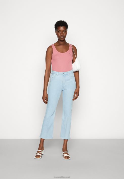 õhuke tank top RJV624070 inglise roosa Tommy Hilfiger