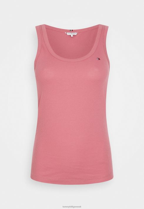 õhuke tank top RJV624070 inglise roosa Tommy Hilfiger