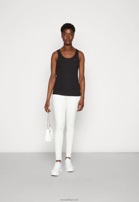 õhuke tank top RJV624285 must Tommy Hilfiger