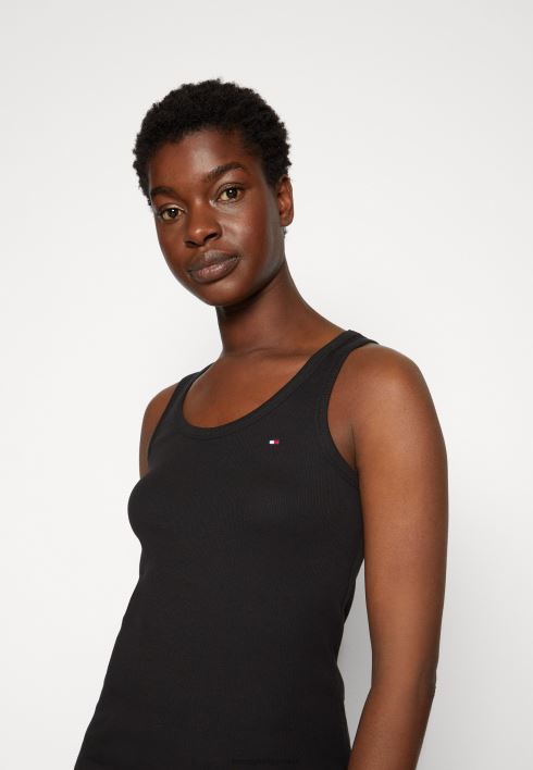 õhuke tank top RJV624285 must Tommy Hilfiger