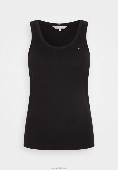 õhuke tank top RJV624285 must Tommy Hilfiger