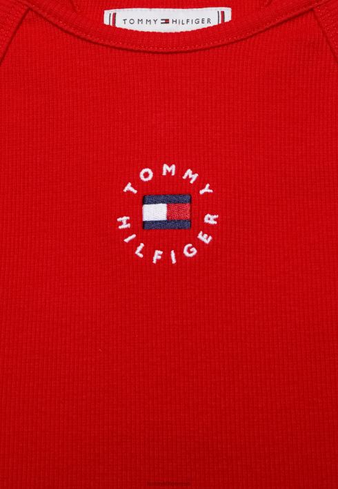 pärand gaphic top RJV627723 sügav karmiinpunane Tommy Hilfiger