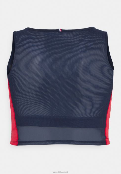 viljapaagi top RJV625861 kõrbetaevas / esmane punane Tommy Hilfiger