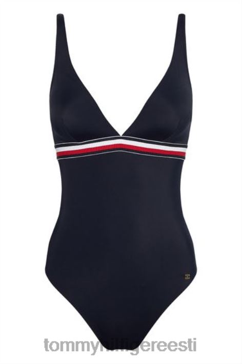 core kolmnurgaga ujumistrikoo RJV623040 sinine Tommy Hilfiger