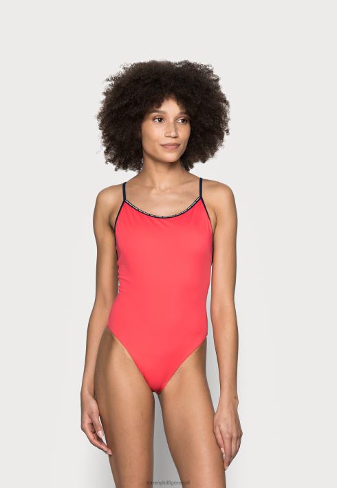 teip ühes tükis ujumistrikoo RJV628384 särav karmiin Tommy Hilfiger