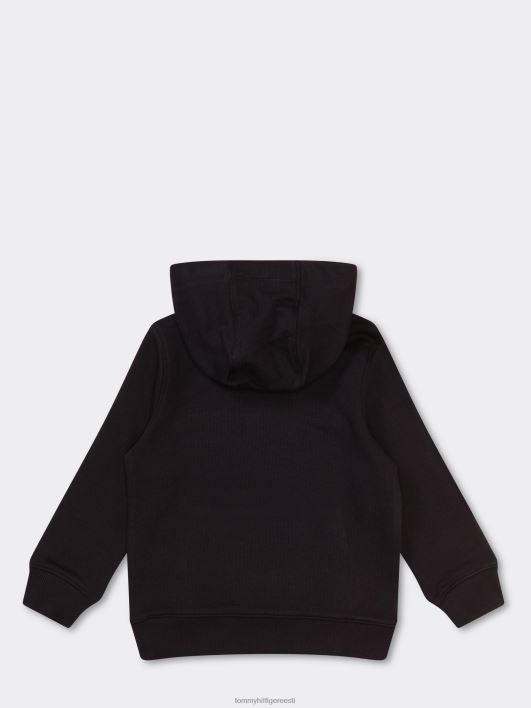 Laste unisex 3-7 hädavajalik kapuuts RJV62229 must Tommy Hilfiger