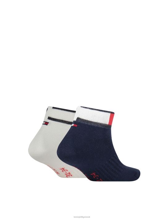 2-pakendis veerandpikkused laste spordisokid RJV62203 tommy originaal Tommy Hilfiger
