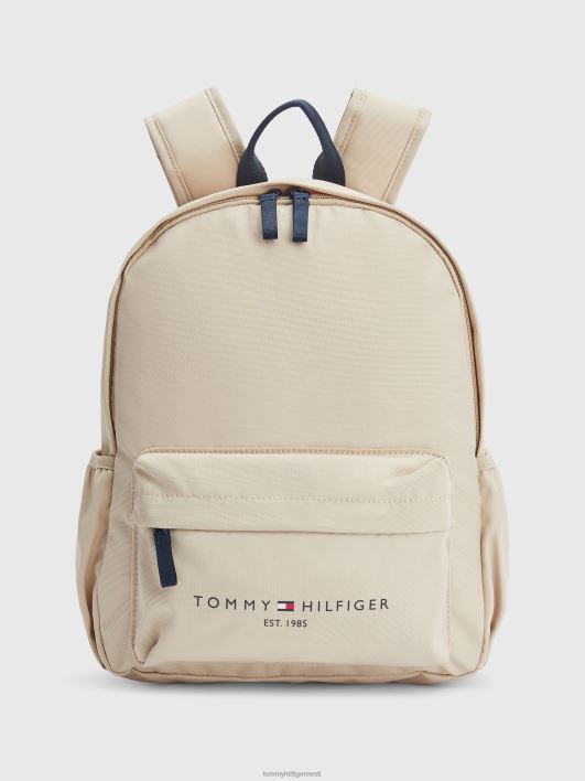 laste väljakujunenud logoga seljakott RJV62164 savanni liiv Tommy Hilfiger