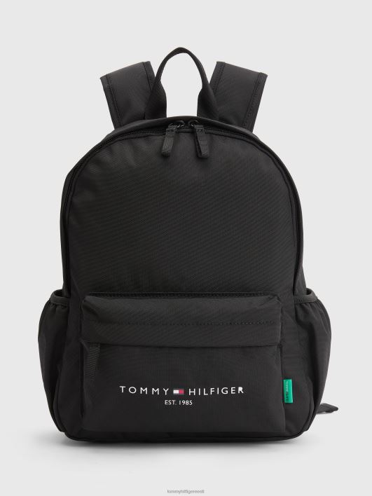 laste väljakujunenud logoga seljakott RJV62201 must Tommy Hilfiger