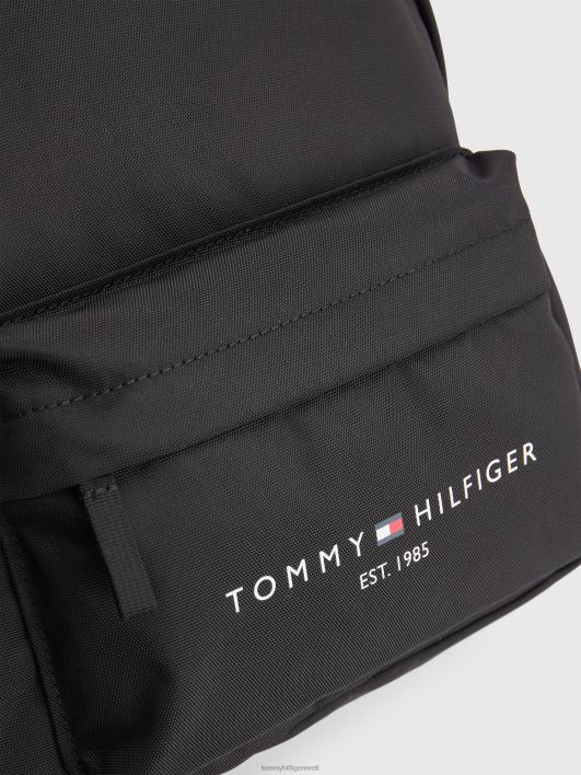 laste väljakujunenud logoga seljakott RJV62201 must Tommy Hilfiger