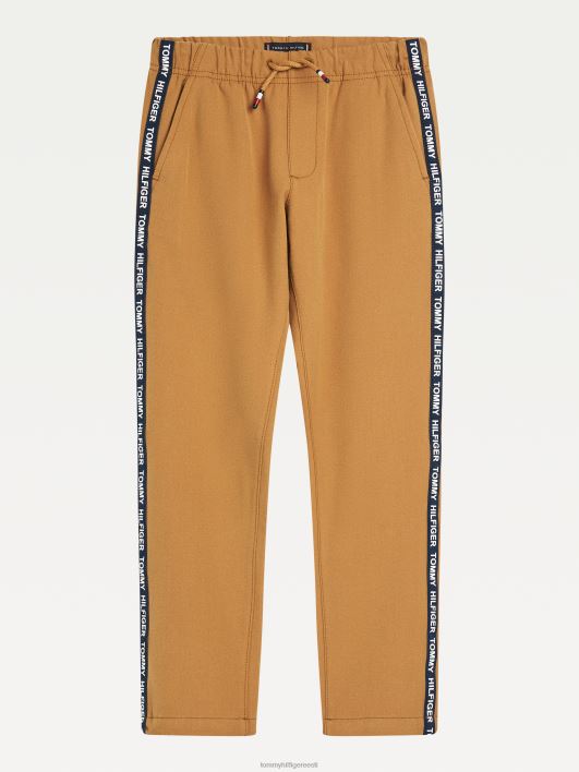 poiste 8-16 logoga teip nöörijooksjad RJV62107 vintage messing Tommy Hilfiger