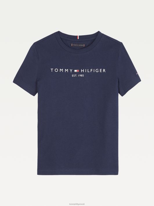Laste unisex 8-16 hädavajalik t-särk RJV62298 hämar merevägi Tommy Hilfiger