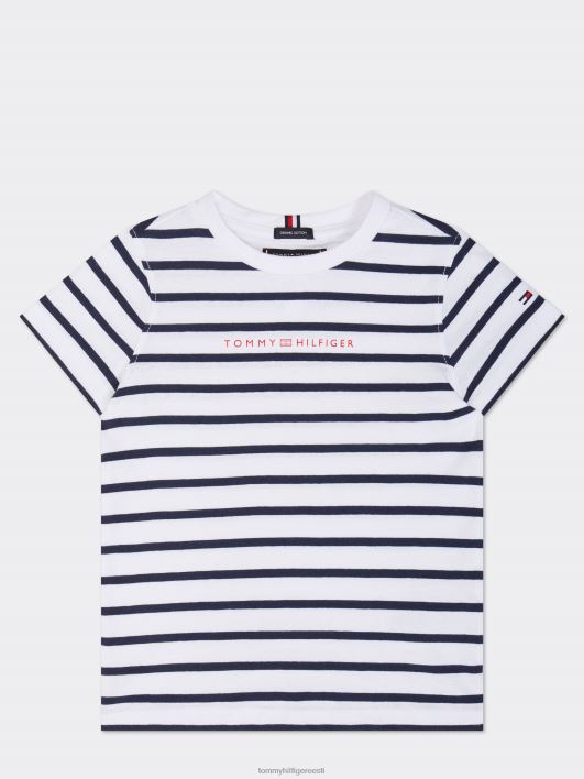 hädavajalik triibuline tee RJV62303 valge Tommy Hilfiger