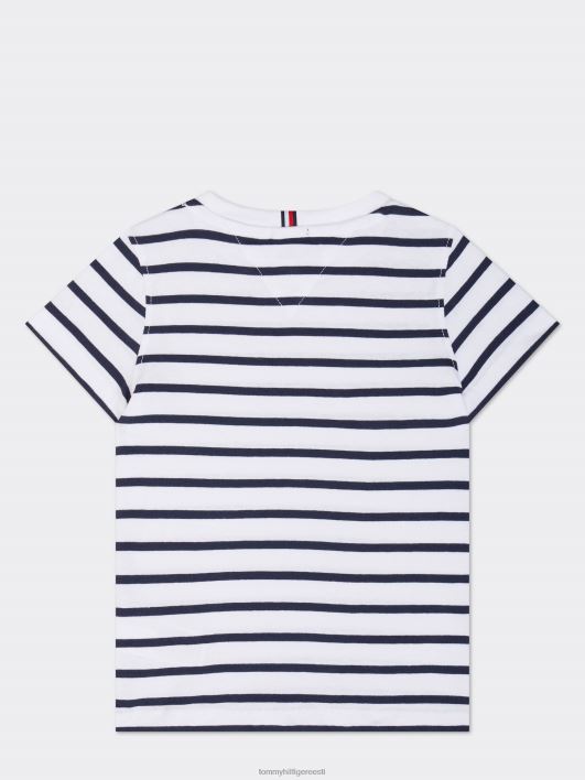 hädavajalik triibuline tee RJV62303 valge Tommy Hilfiger