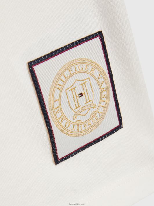 poiste 3-7 ülikooli logoga T-särk RJV62278 iidne valge Tommy Hilfiger