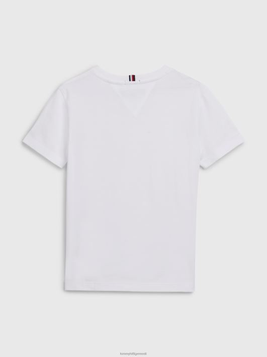 poiste 8-16 logoga T-särk RJV62281 valge Tommy Hilfiger