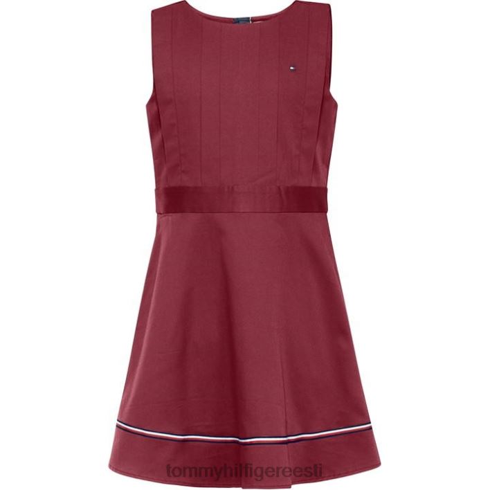 žakaarkootud kleit RJV6220037 punane Tommy Hilfiger