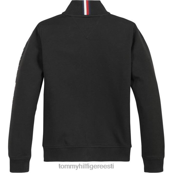 fliis lukuga kampsun juunior RJV6219897 mustad voodid Tommy Hilfiger