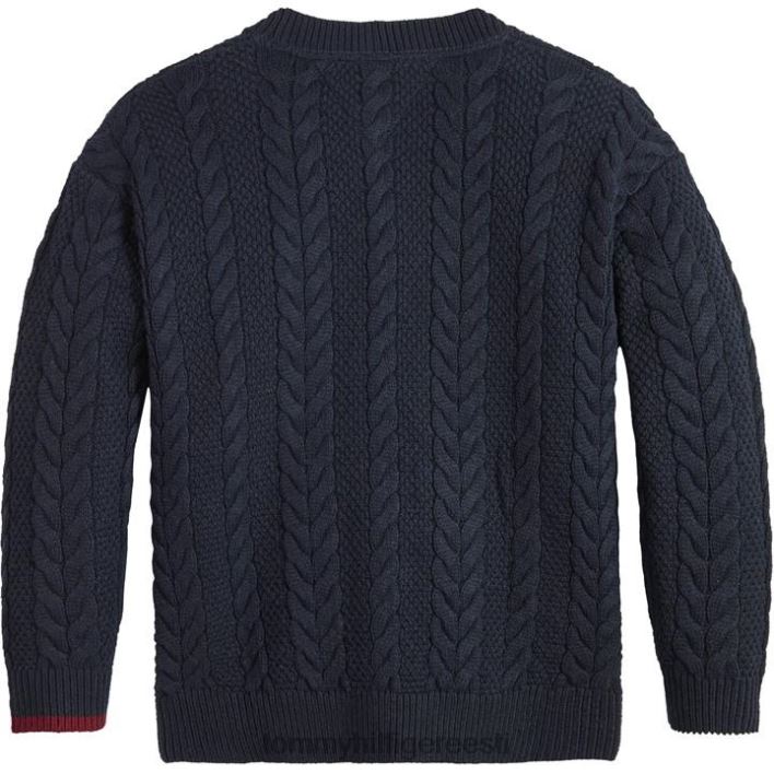 hädavajalik kaabliga kardigan RJV6220948 kõrbe taevas Tommy Hilfiger