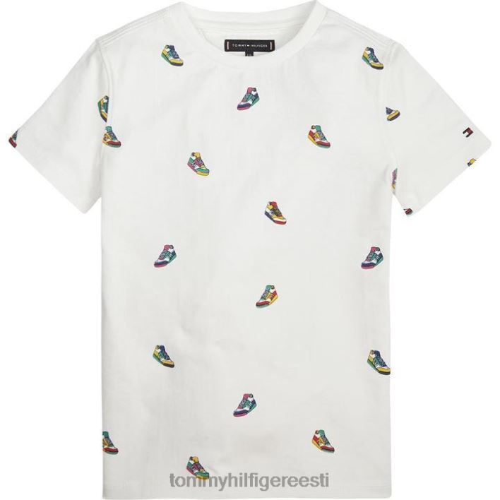 ketsimustriga t-särk RJV6220705 valge Tommy Hilfiger