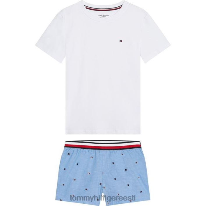 lühike pidžaama komplekt RJV6220324 0sz valge Tommy Hilfiger