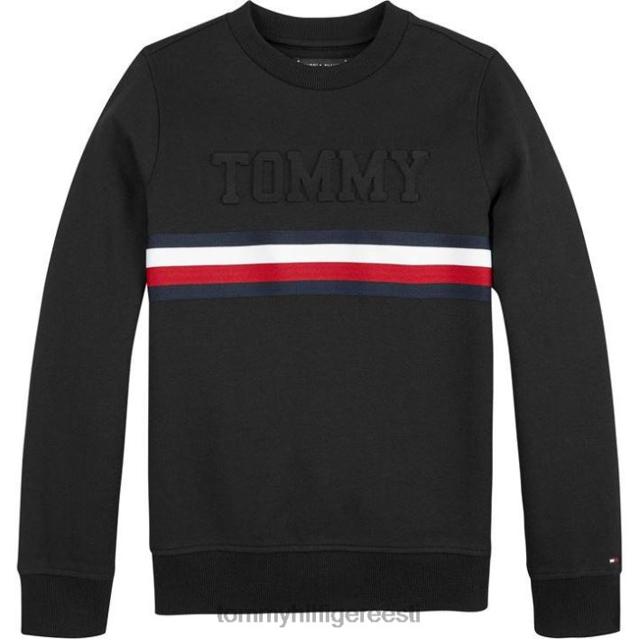 reljeefne dressipluus RJV6220303 mustad db-d Tommy Hilfiger