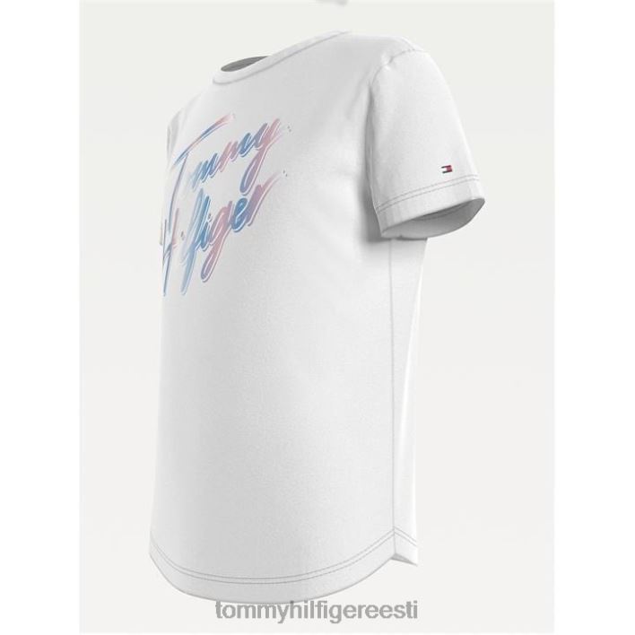 skriptiga t-särk RJV6220934 valge Tommy Hilfiger