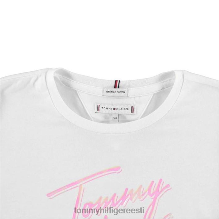 skriptiga t-särk RJV6220934 valge Tommy Hilfiger