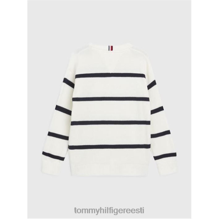 struktuur ragbi triibuline kampsun RJV6219750 valge 0q0 Tommy Hilfiger