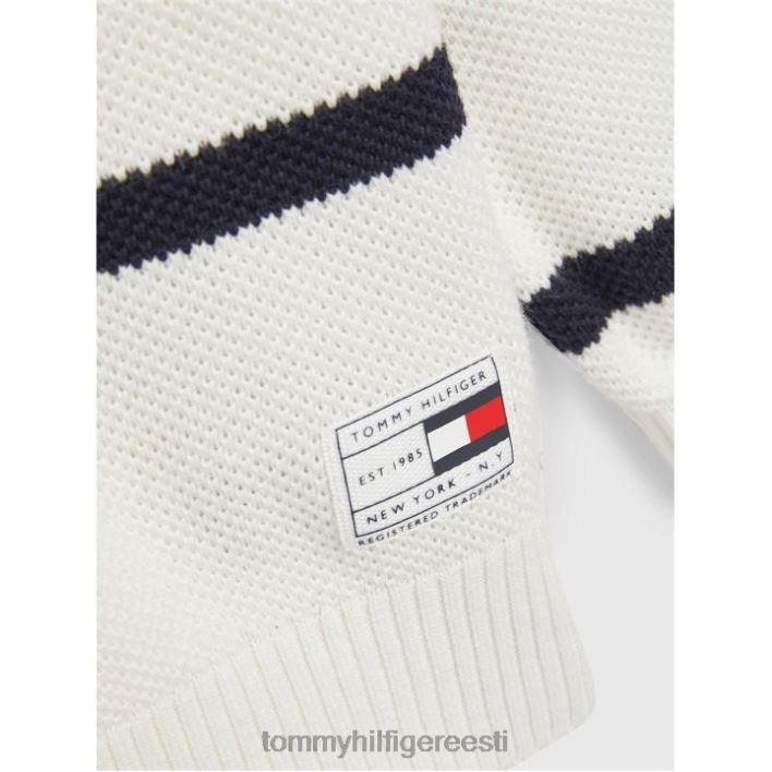 struktuur ragbi triibuline kampsun RJV6219750 valge 0q0 Tommy Hilfiger