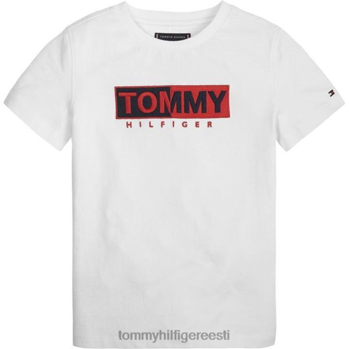 tikitud logoga T-särk RJV6220704 valge Tommy Hilfiger