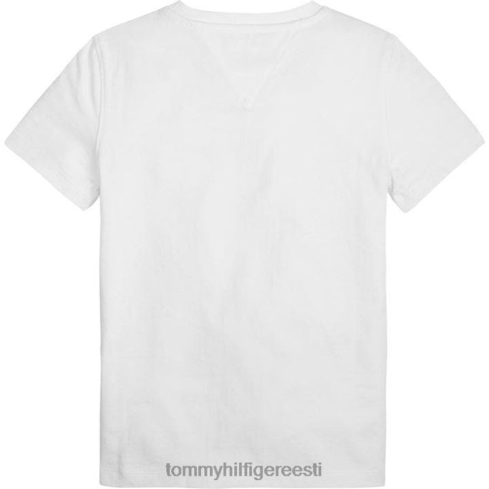 tikitud logoga T-särk RJV6220704 valge Tommy Hilfiger