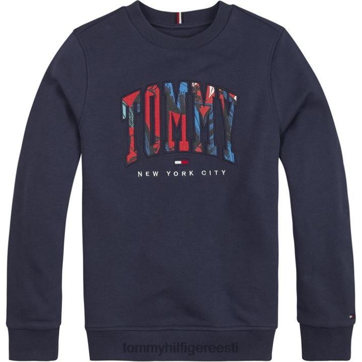 troopilise ülikooli dressipluus RJV6220215 merevägi c87 Tommy Hilfiger