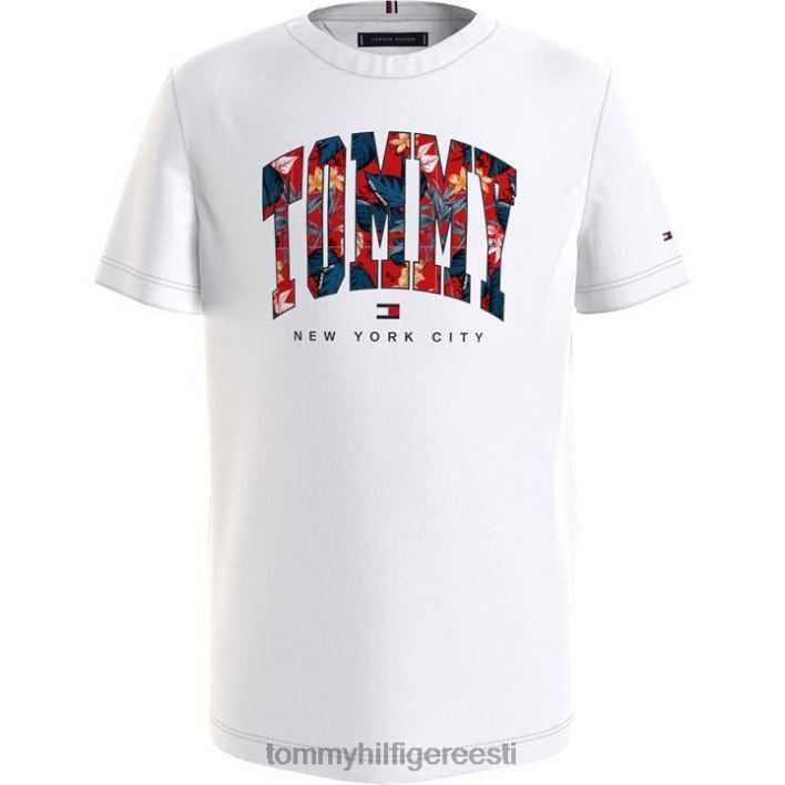 troopilise ülikooli tee juunioride poisid RJV6220519 valge ybr Tommy Hilfiger