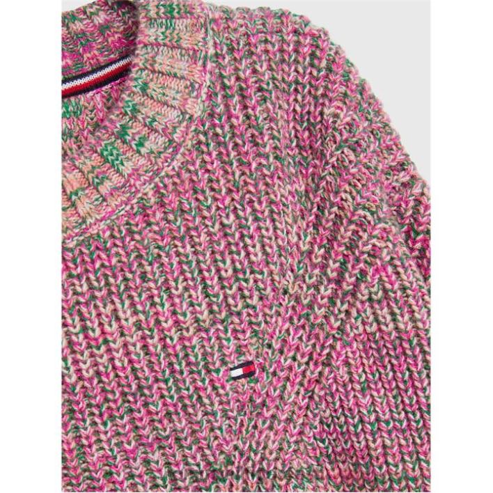 turske melanž kampsun RJV6220947 beež multi 0f4 Tommy Hilfiger