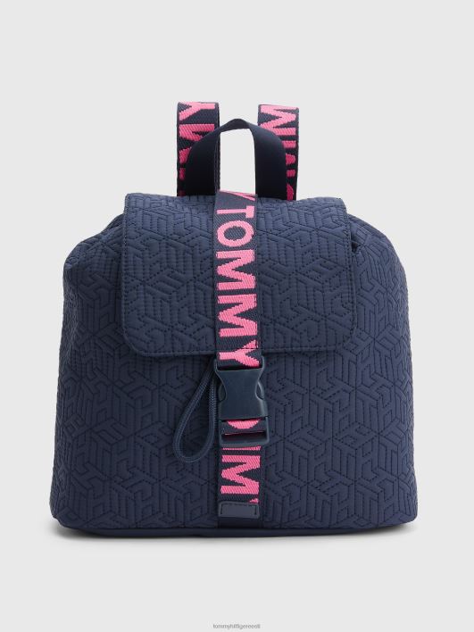 monogramm tepitud seljakott RJV62422 aktsent kõrbetaevas Tommy Hilfiger