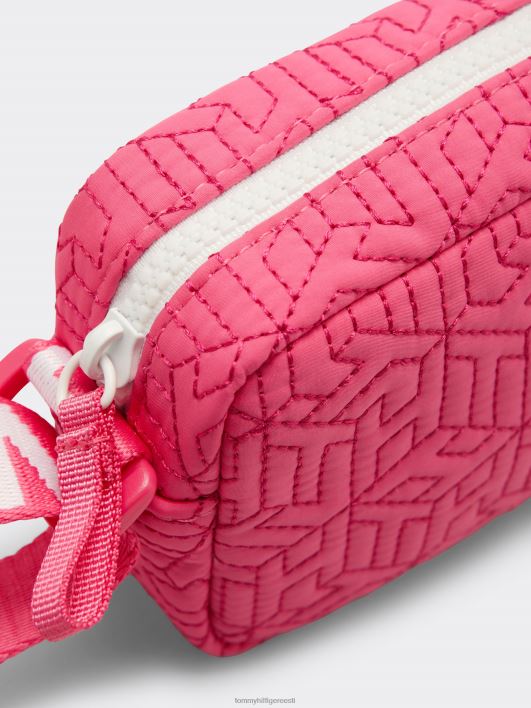 tepitud monogramm crossover kott RJV62421 roosa hoiatus Tommy Hilfiger