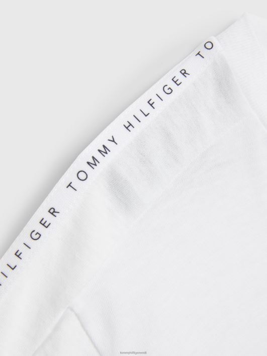 tüdrukud 8-16 teiptop RJV62451 valge Tommy Hilfiger