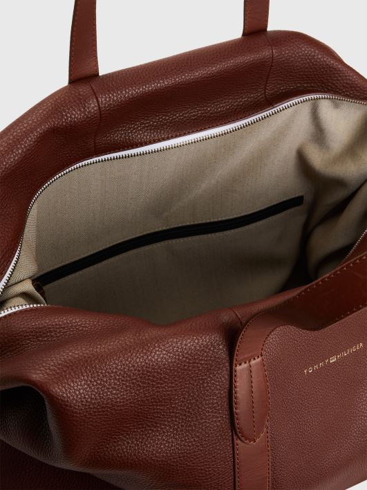 esmaklassiline nahast kott RJV62511 briti tan Tommy Hilfiger