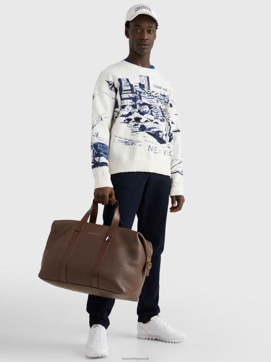 esmaklassiline nahast kott RJV62512 pruun Tommy Hilfiger