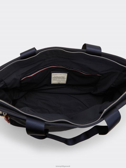 värviblokeeritud kandekott RJV62515 tumesinine/kollane Tommy Hilfiger