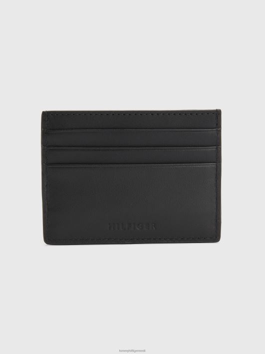 linna pendelrände nahast krediitkaardihoidja RJV62598 must Tommy Hilfiger
