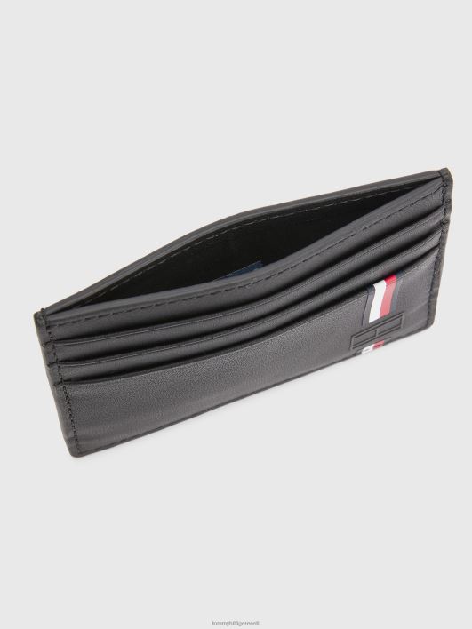 linna pendelrände nahast krediitkaardihoidja RJV62598 must Tommy Hilfiger